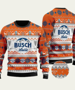 Busch Latte Logo Orange Ugly Christmas Sweater