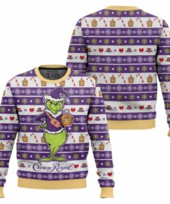 Crown Royal Grinch Ugly Christmas Sweater