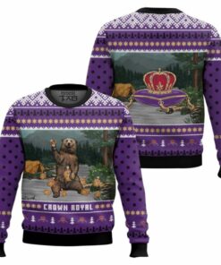 Crown Royal Bear Ugly Christmas Sweater