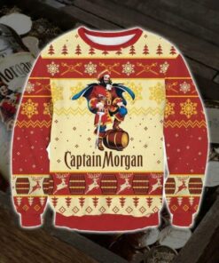 Captain Morgan Christmas Snowflakes Ugly Sweater