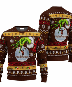 Captain Morgan Grinch Hand Stock Ugly Sweater