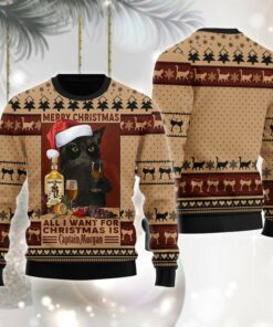 Captain Morgan Is All I Want For Christmas Ugly Sweater