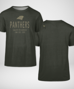 Carolina Panthers Forest Green 2025 Salute to Service Shirt