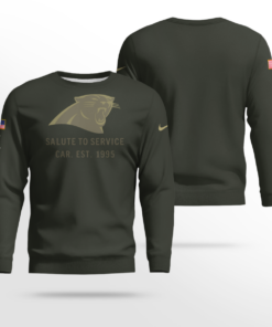 Carolina Panthers Forest Green 2025 Salute to Service Shirt