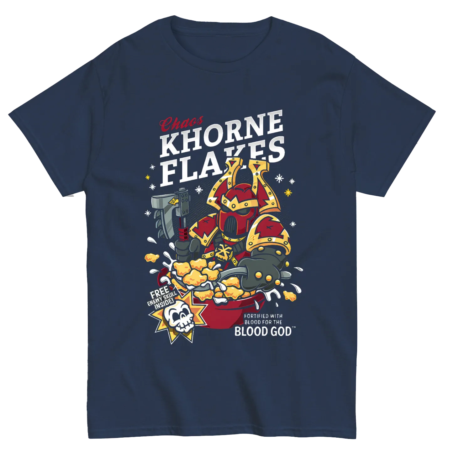 Chaos Khorne Flakes Nerdy T-Shirt Chaos Khorne Flakes Nerdy T-Shirt