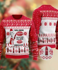 Cheerwine Cat Hat Will Drink Everywhere Ugly Sweater