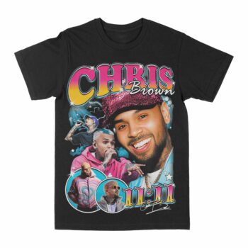 Chris Brown "11:11" Blue Graphic T-Shirt
