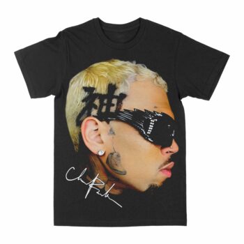 Chris Brown "Shades" Big Face Graphic T-Shirt