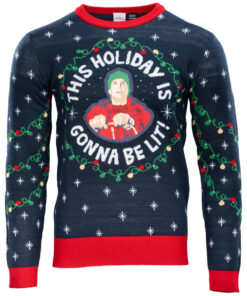 Christmas Vacation Clark This Holiday is Gonna Be Lit Ugly Christmas Sweater
