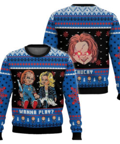 Chucky And Tiffany Ugly Christmas Sweater