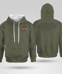 Cincinnati Bengals Olive 2025 Salute to Service Hoodie