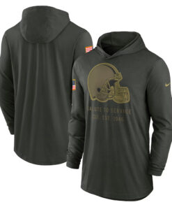 Cleveland Browns Forest Green 2025 Salute to Service Hoodie