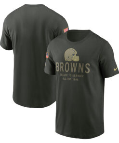 Cleveland Browns Forest Green 2025 Salute to Service T-Shirt