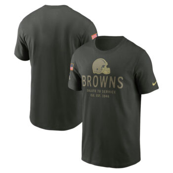 Cleveland Browns Forest Green 2025 Salute to Service T-Shirt