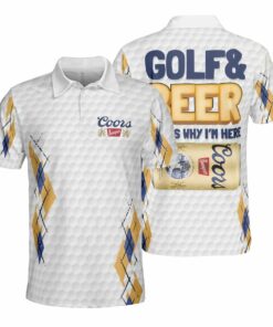 Coors Banquet Beer & Golf Polo Shirt