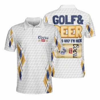 Coors Banquet Beer & Golf Polo Shirt