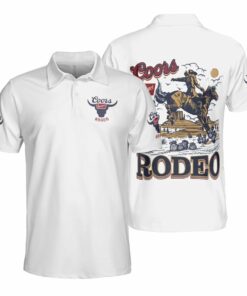 Coors Banquet Rodeo Cowboys Polo Shirt