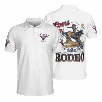 Coors Banquet Rodeo Cowboys Polo Shirt