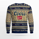 Coors Banquet Snowing Christmas Ugly Sweater