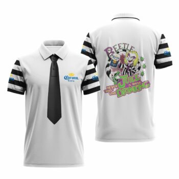 Corona Extra Is Beetlejuice Drink Polo Shirt