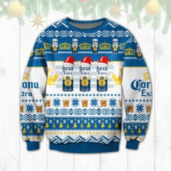 Corona Extra Santa Clause Christmas Ugly Sweater