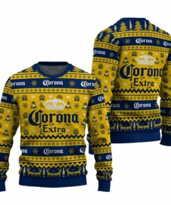 Corona Extra Snowing Christmas Ugly Sweater