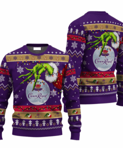 Crown Royal Grinch Hand Stock Ugly Sweater