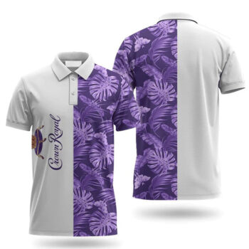 Crown Royal Swiss Cheese Leaf Polo Shirt