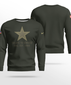 Dallas Cowboys Forest Green 2025 Salute to Service Shirt