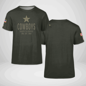Dallas Cowboys Forest Green 2025 Salute to Service Shirt