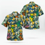 Dancing Bears Pineapple Tropical Forest Grateful Dead Hawaiian Shirt