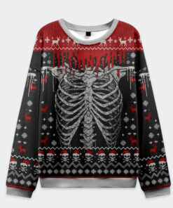 Deadly Festive Vibes Ugly Christmas Sweater