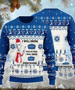 Deep Eddy Cat Hat Will Drink Everywhere Ugly Sweater