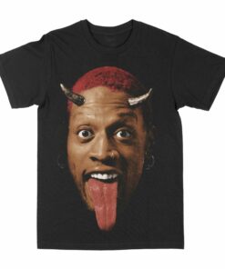 Dennis Rodman "Big Face Horns" Graphic T-Shirt