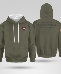Denver Broncos Olive 2025 Salute to Service Hoodie