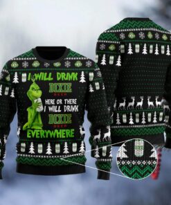 Dixie Grinch Will Drink Everywhere Ugly Sweater
