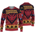 Dungeons & Dragons Seven Dice A-Rolling Ugly Christmas Sweater