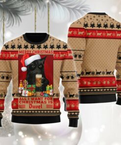 Duvel Is All I Want For Christmas Ugly Sweater