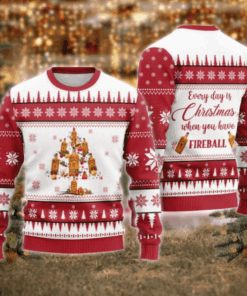 Fireball Christmas Tree Ugly Sweater