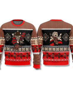 Freddy Krueger Crawling Ugly Christmas Sweater