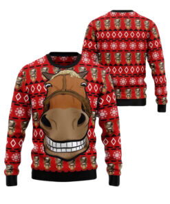 Funny Horse Christmas Ugly Sweater