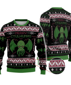 Funny Merry Christmas Cthulhu Ugly Sweater