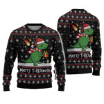 Funny Tree Rex Ugly Christmas Sweater