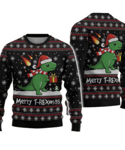 Funny Tree Rex Ugly Christmas Sweater