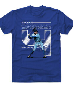 George Springer Number 4 Blue Shirt