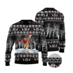 Giraffe And Santa Ugly Christmas Sweater 1 Giraffe And Santa Ugly Christmas Sweater