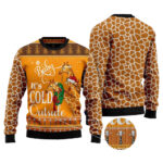 Giraffe Baby It’S Cold Outside Ugly Christmas Sweater