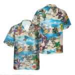 Grateful Dead Dancing Bears Color Hawaiian Shirt