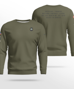 Green Bay Packers Olive 2025 Salute to Service Hoodie 2 Green Bay Packers Olive 2025 Salute to Service Hoodie