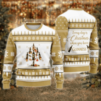 Guinness Christmas Tree Ugly Sweater